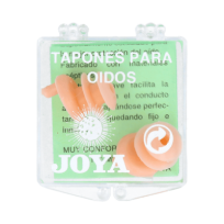 Joya tapón oído goma 2uds